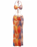 Zulema Chain Detail Cutout Maxi Dress