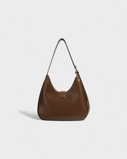 RIVARA Faux Suede Buckle Strap Shoulder Bag