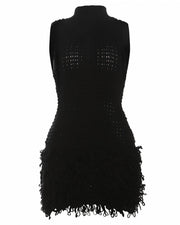 MARLA Knit Ruffle Mini Dress