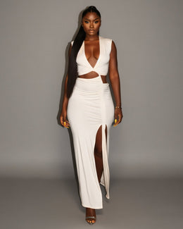 JOVANA Cutout Maxi Dress