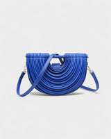 CANYA Textured Half-Moon Crossbody Clutch