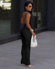 FELICITY Plunging Drape Top & Pants Set