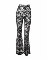 NIRANA Lace Sleeveless Top & Flared Pants Set