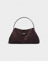 OLGA Structured Faux Suede Handle Bag