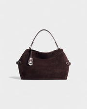 RIZANA Faux Suede Satchel Bag