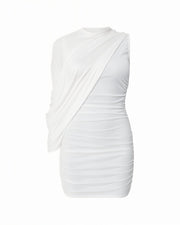 RAILEY One-Shoulder Draped Mini Dress