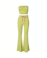 CASHLEY Bandeau Top and Flare Pants Set