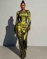 KASSIDY Illusion Maxi Dress