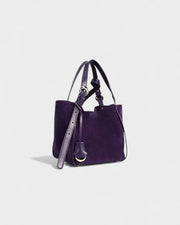 THESSA Faux Suede Shoulder Bag
