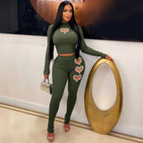 ESME Embelished Heart Cutout Set