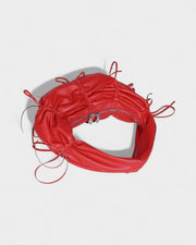 YONA Ruched Bow Shoulder Bag