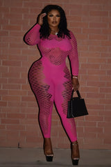 TAVORA Mesh Detail Jumpsuit