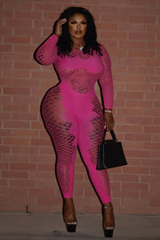 TAVORA Mesh Detail Jumpsuit
