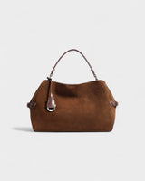 RIZANA Faux Suede Satchel Bag