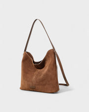 AYLIN Faux Suede Slouch Shoulder Bag