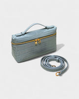 ADDIE Croc-Embossed Structured Bag