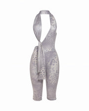 RISSA Plunge Halter Cutout Jumpsuit
