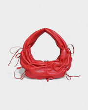 YONA Ruched Bow Shoulder Bag