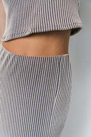 Sabrina Tank + Skirt Set | Blue Stripe