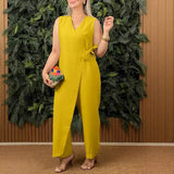 Lilian | Stylish Wrap Jumpsuit – Effortless Class