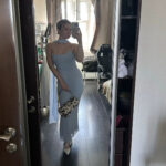 Sexy Two-Piece Club Set with Halter Top & Maxi Skirt photo review