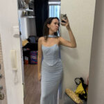 Sexy Two-Piece Club Set with Halter Top & Maxi Skirt photo review