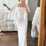 Scarf Neck Backless Bodycon Dress photo review