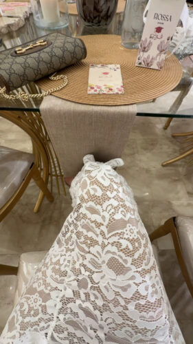 Elegant High Neck Lace Dress photo review