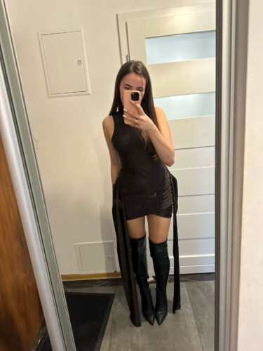 Ruched Turtleneck Bodycon Mini Dress photo review