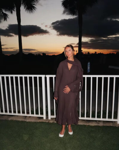 Elegant V-Neck Tiered Maxi Dress photo review
