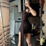 Ruched Turtleneck Bodycon Mini Dress photo review