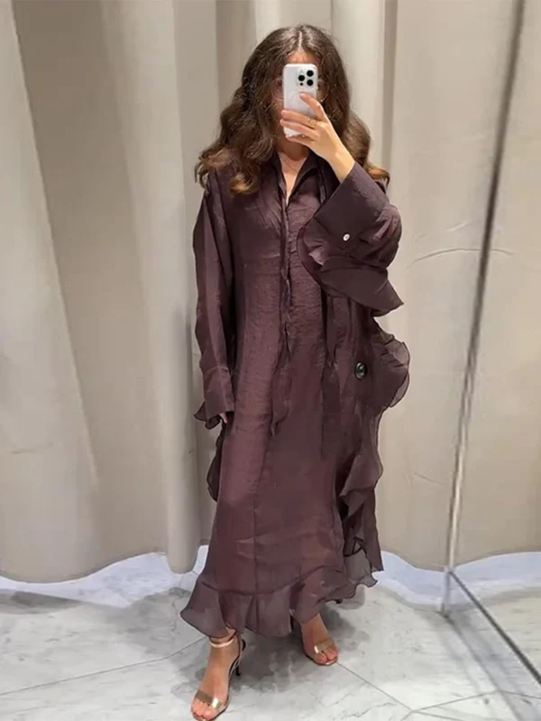 Elegant V-Neck Tiered Maxi Dress