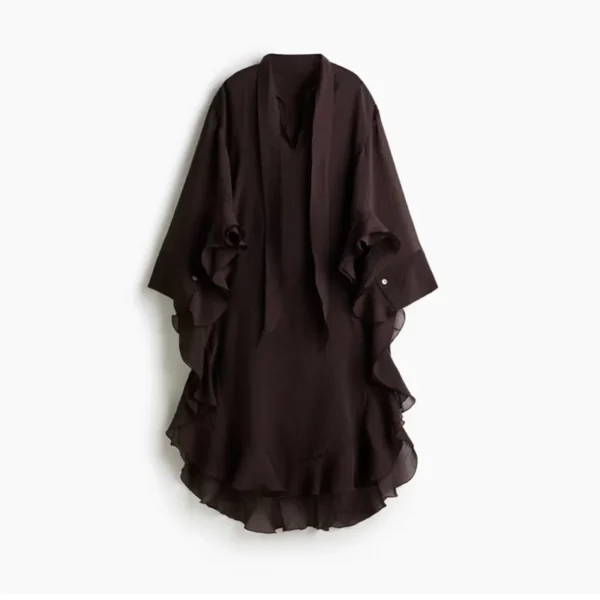Elegant V-Neck Tiered Maxi Dress - Image 2
