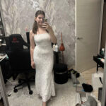 White Lace-Up Backless Maxi Dress – Sexy Summer Bodycon Gown photo review