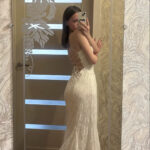 White Lace-Up Backless Maxi Dress – Sexy Summer Bodycon Gown photo review