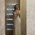 White Lace-Up Backless Maxi Dress – Sexy Summer Bodycon Gown photo review